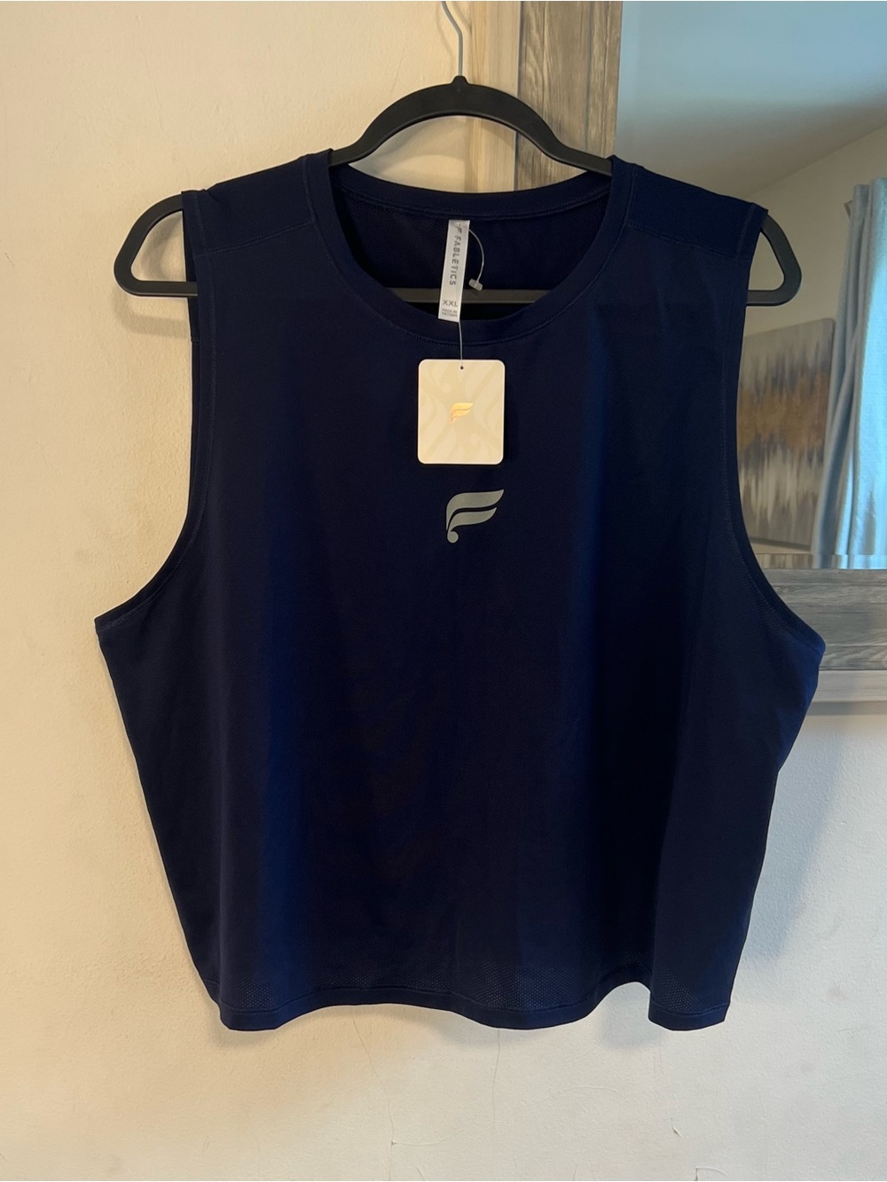 Fabletics Navy Women's Muscle Tank